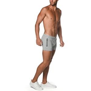 St33le NWOT Mens Grey Vault 3.5 Inseam Gym Stretch Shorts - XL